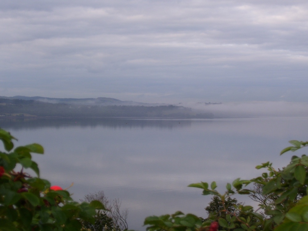 mist over Firth of Forth, Midlothian, Scotland