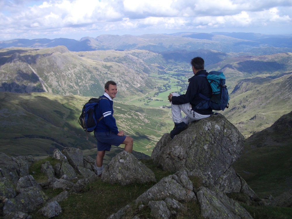 on top of crinkle crags in langdale. - English Lake District