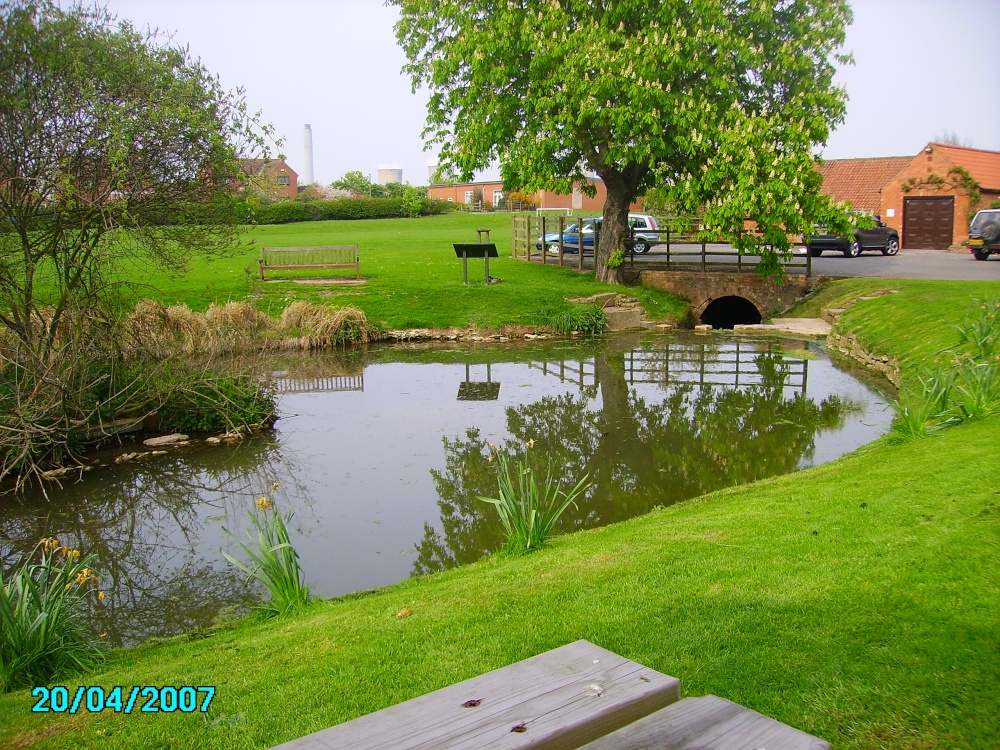 A seriously deep pond in the grounds of the pub in Sturton le Steeple in Nottinghamshire.