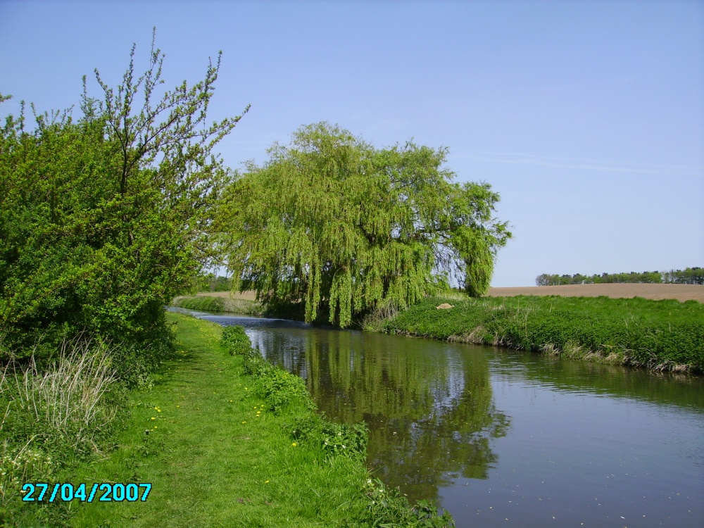 The Chesterfield Canal which runs through the middle of the village of Ranby in Nottinghamshire
