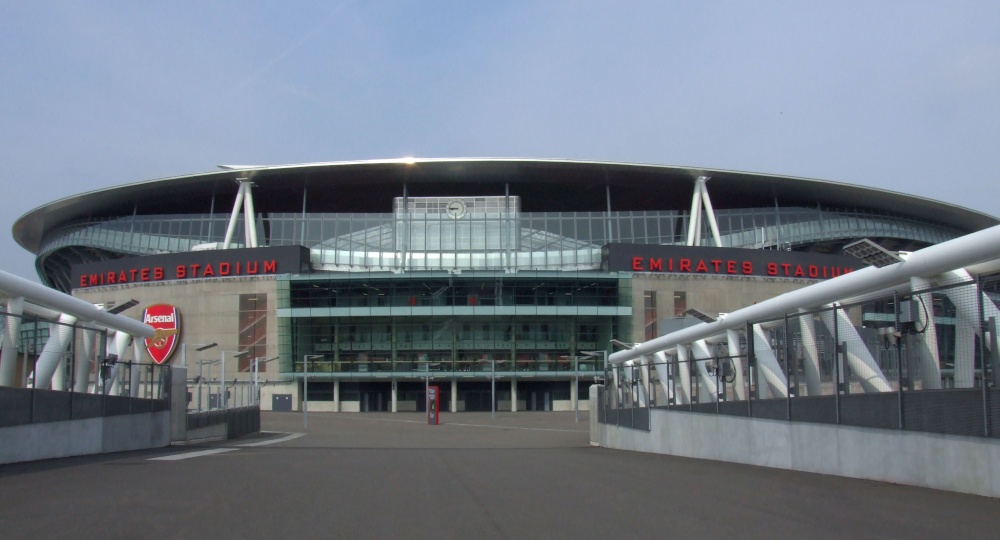 The Emirates Stadium.
