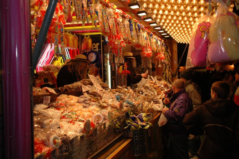 &quot;Candy Store - Lincoln's Christmas Market&quot; by David Gunter at