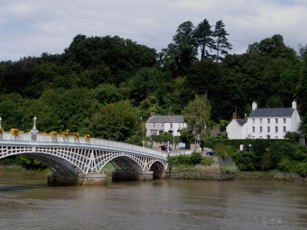 Chepstow bridge in Monmouthshire, Wales