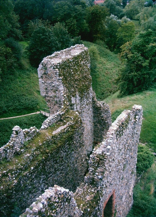 Remains of Framlingham Castle, in Suffolk