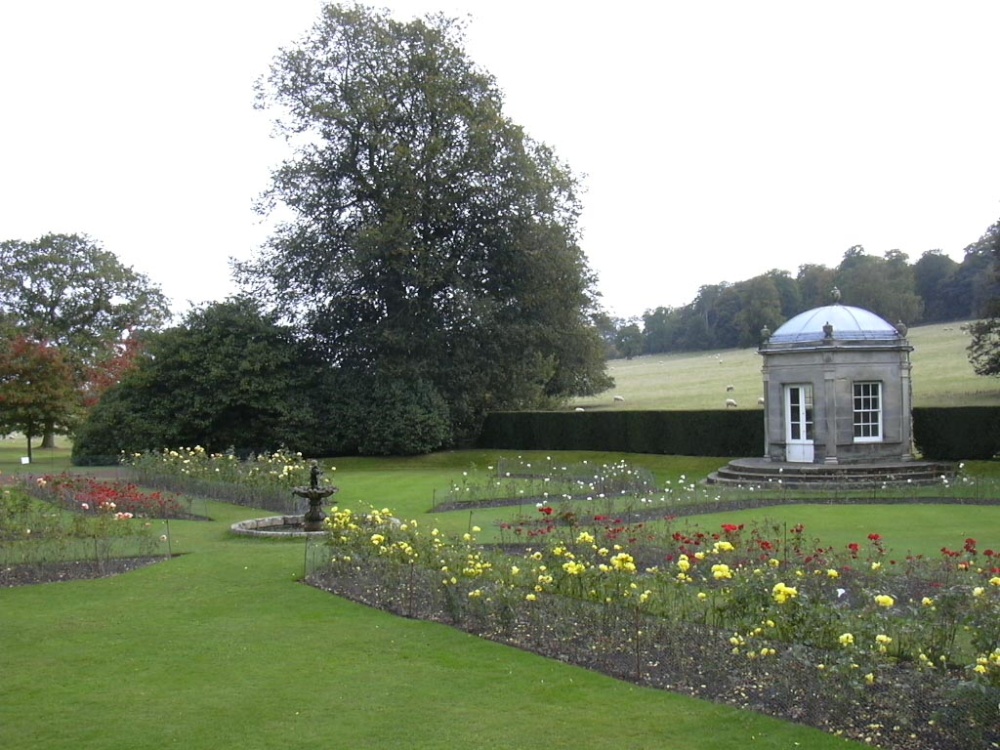 Rose garden at Kedleston Hall, Derbyshire
