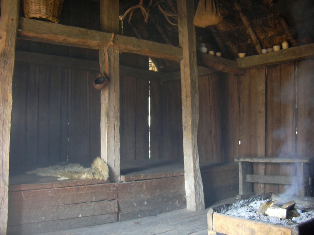 The living house interior at West Stow Country Park, West Stow, Suffolk