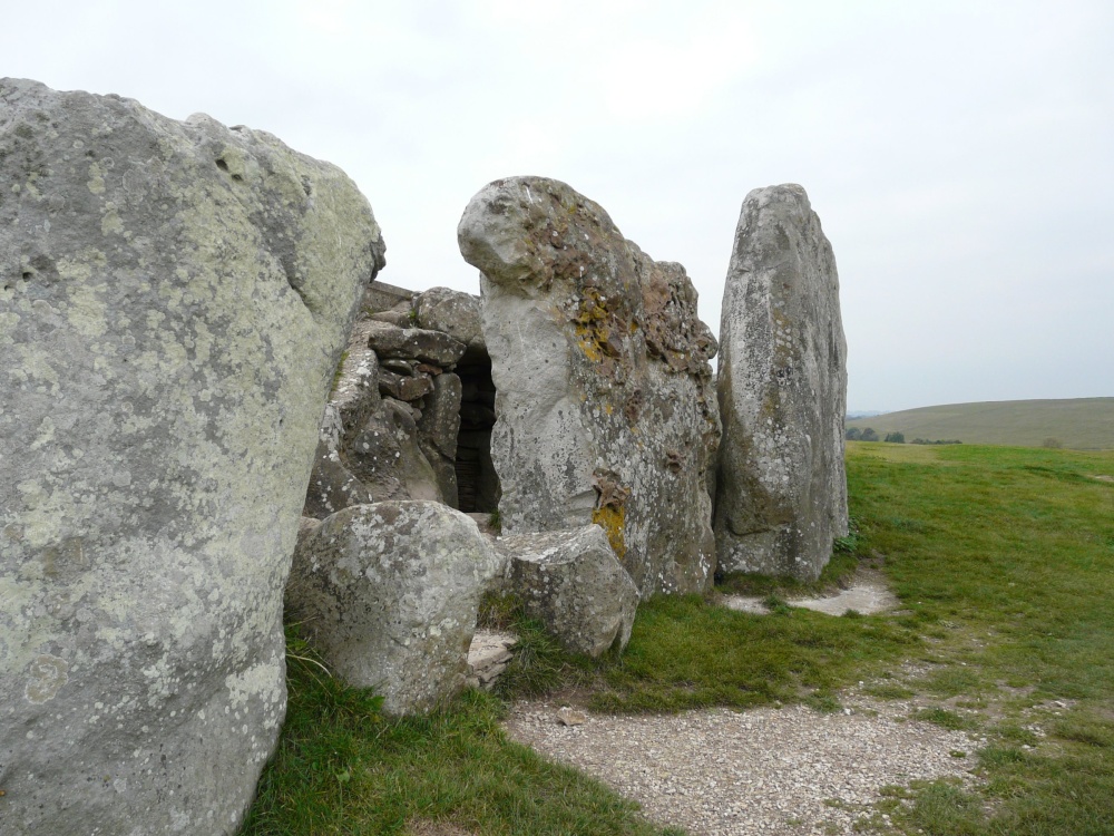 West Kennet Long Barrow,  a mile from Silbury Hill