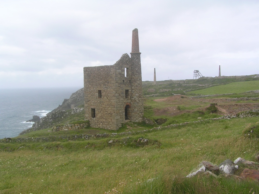 Mine remains at Botallack, Cornwall