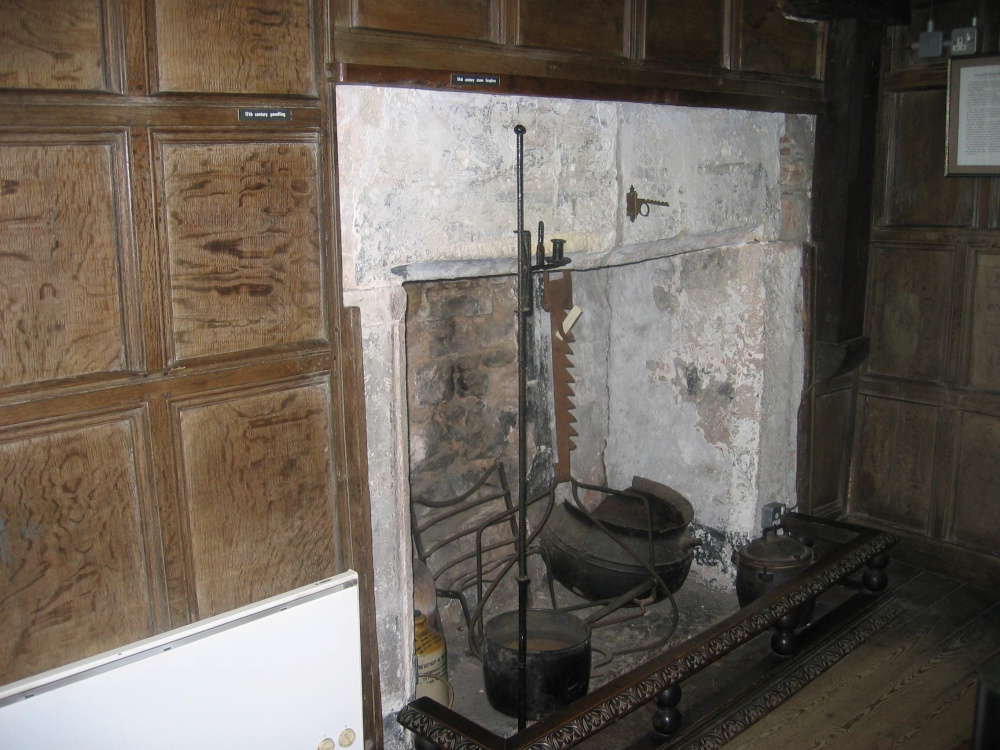 Fireplace at King John's Hunting Lodge, Axbridge, Somerset