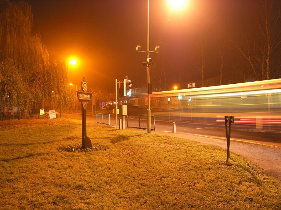 Batford - Harpenden by night.