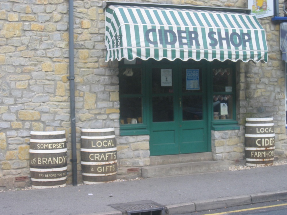 Cider shop in Cheddar, Somerset