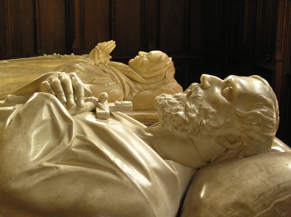 One of the tombs in the Arundel Castle Chapel where past Dukes of Norfolk are buried