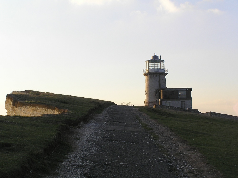 Belle Tout lighthouse on the cliff top at Birling Gap