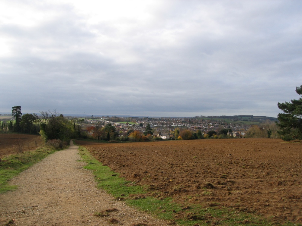 View of Faringdon from near the Folly