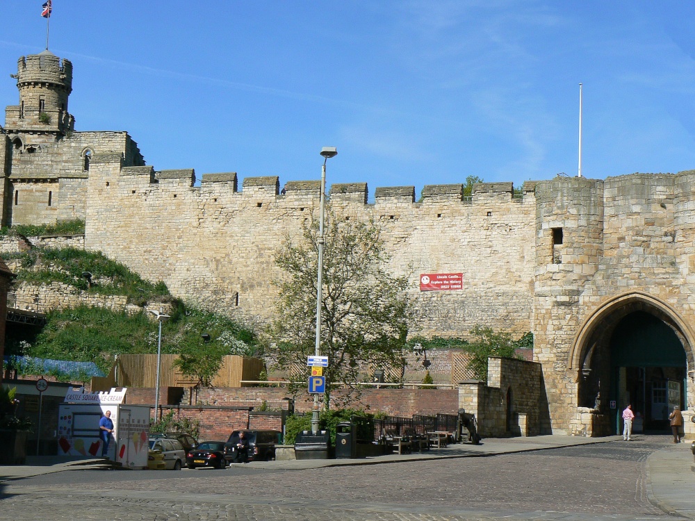 The East  Side of Lincoln Castle,  Lincolnshire