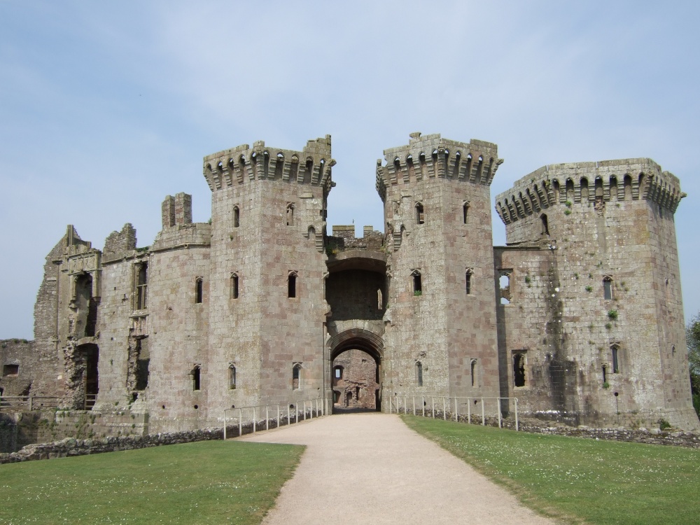 Raglan Castle, Usk, Monmouthshire, Wales