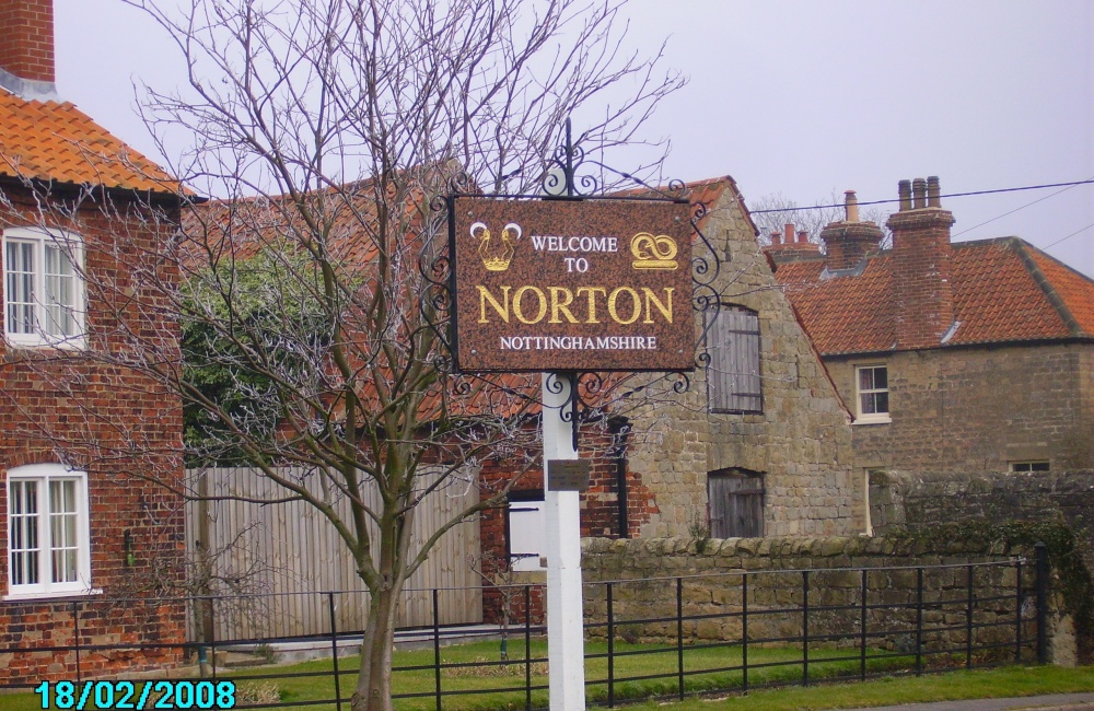 Village Sign of Norton, Nottinghamshire