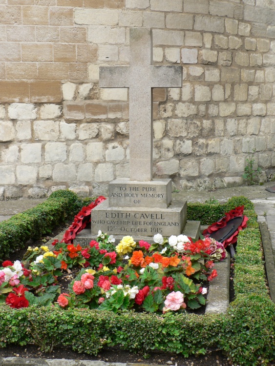The Grave of Edith Cavell, Norwich Cathedral, Norfolk