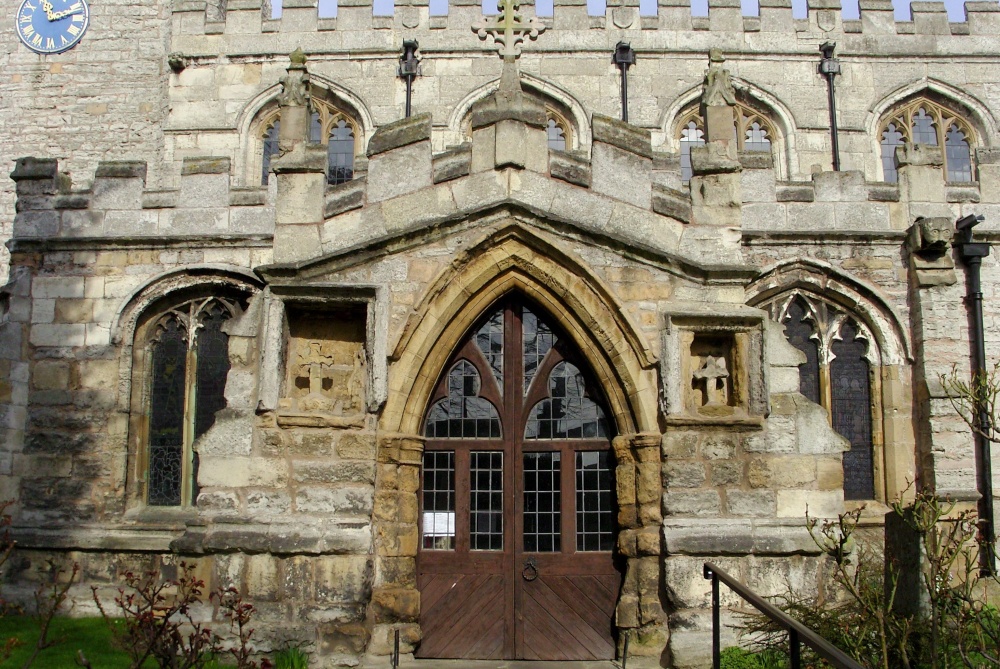 St Nicholas Church Porch, Tuxford, Nottinghamshire