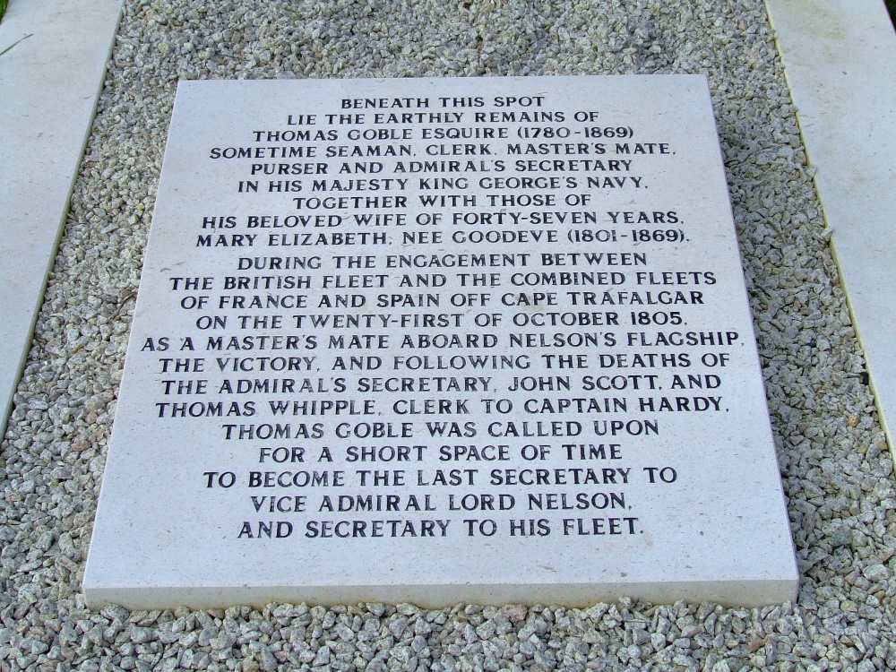 An interesting gravestone, Portchester Castle, Hampshire