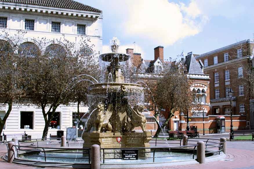 Leicester Town hall square