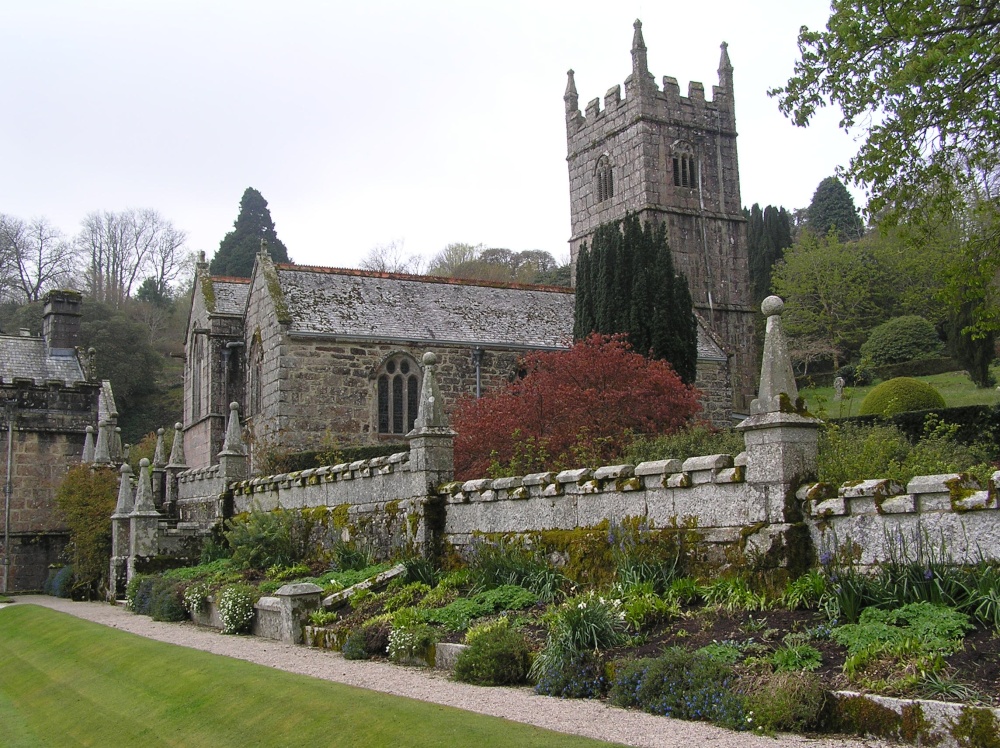 The church in the grounds of Lanhydrock House