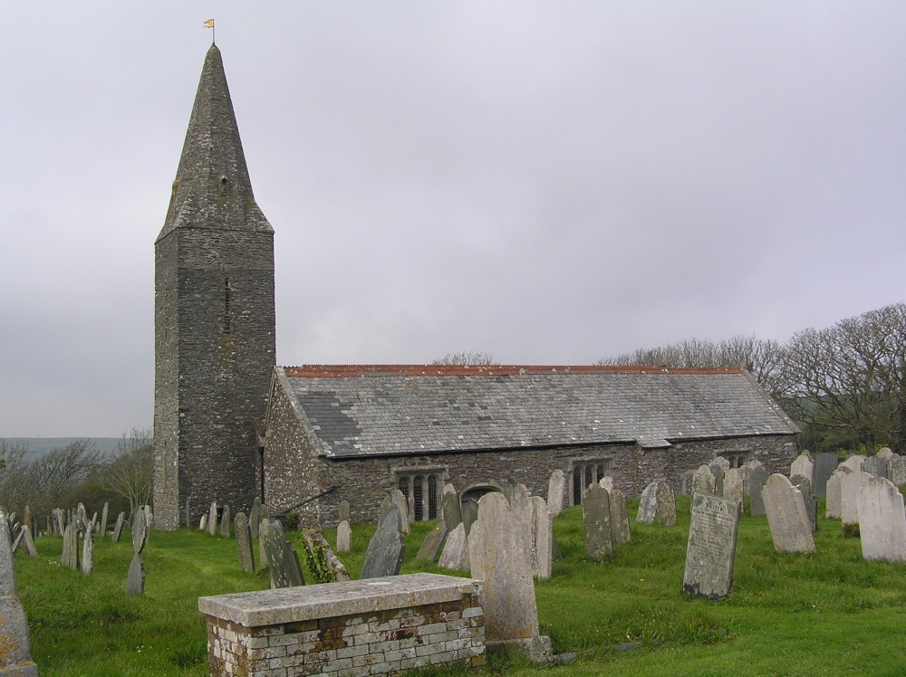 The 11th century Rame church, near Plymouth