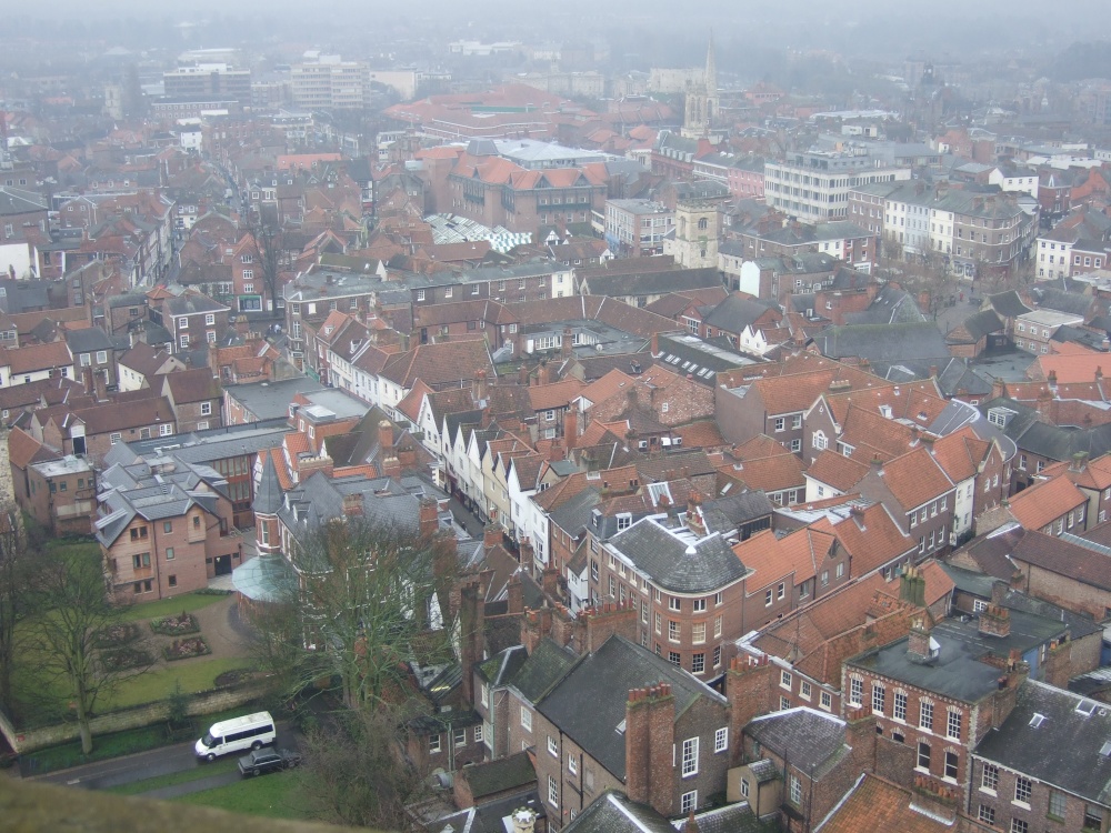 York from the tower of York Minster