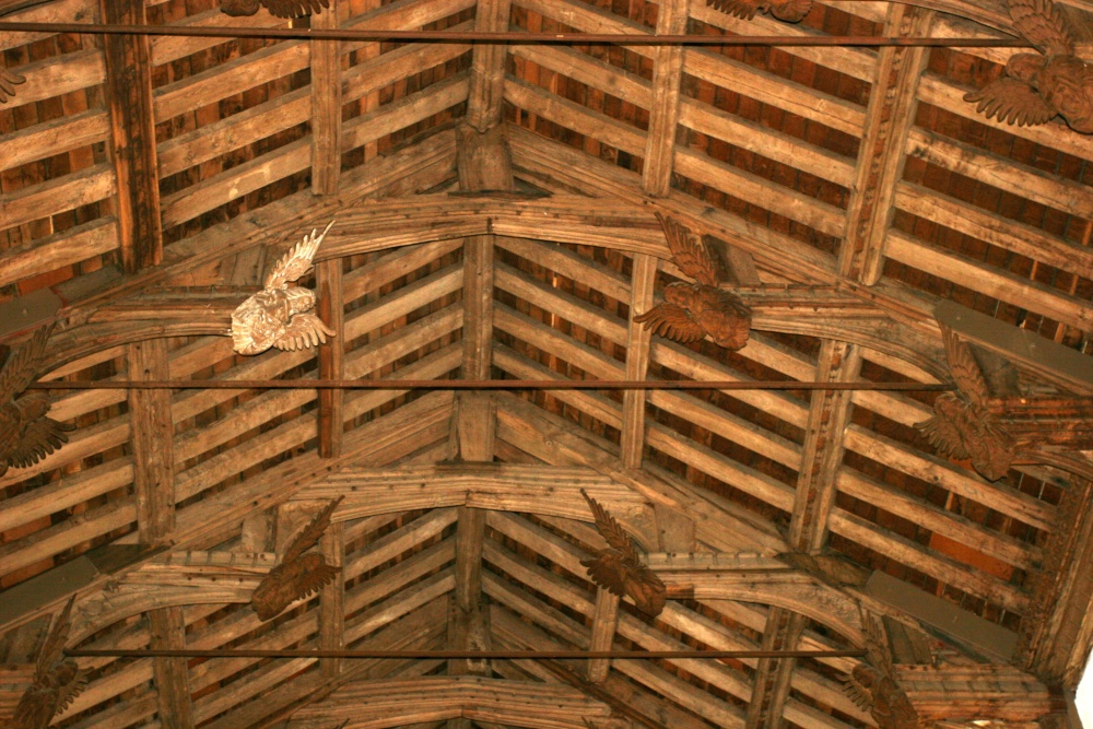 The roof of St Mary's, Coddenham