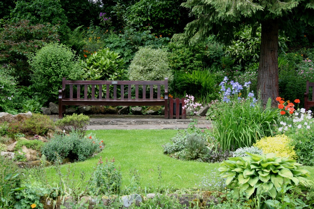 Bench in Coronation Gardens, at Waddington