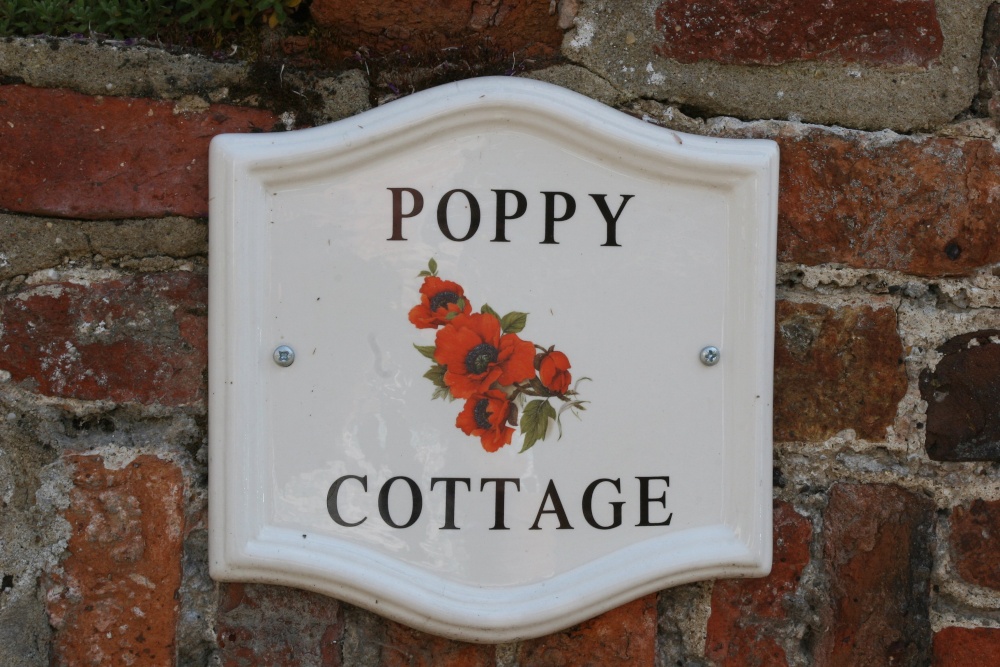 Cottage name plate