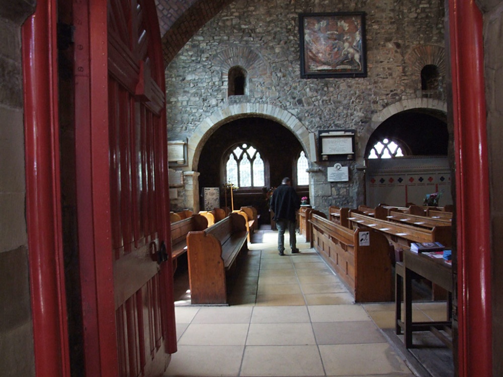Inside St Nicholas church Leicesters oldest church