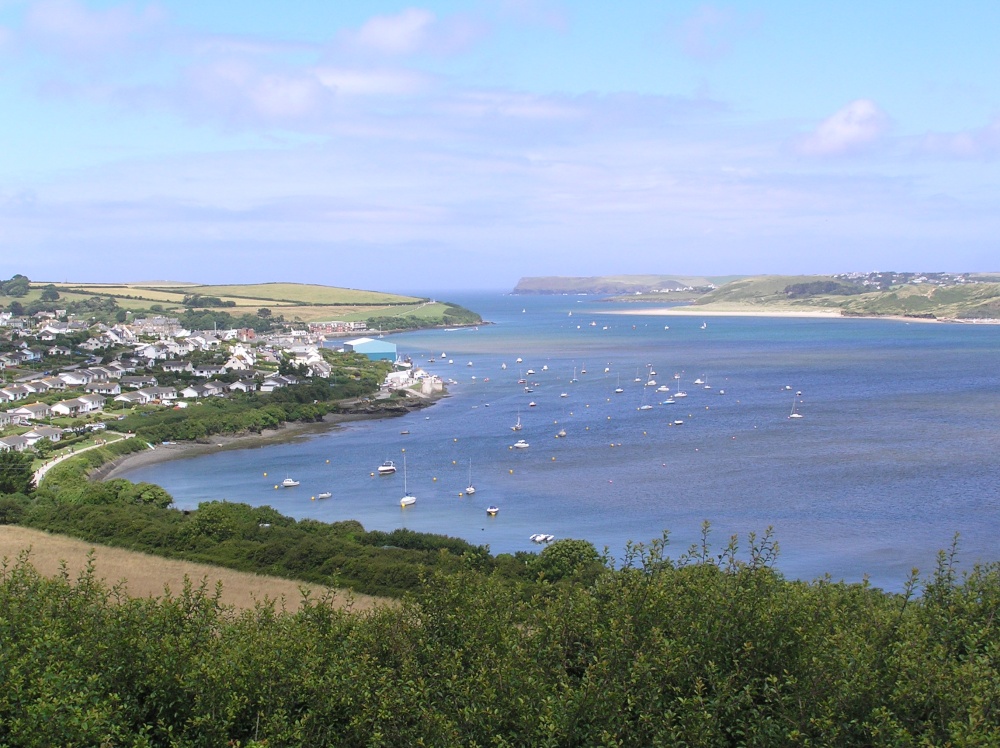 The Camel Estuary and Padstow seen from Dennis Hill