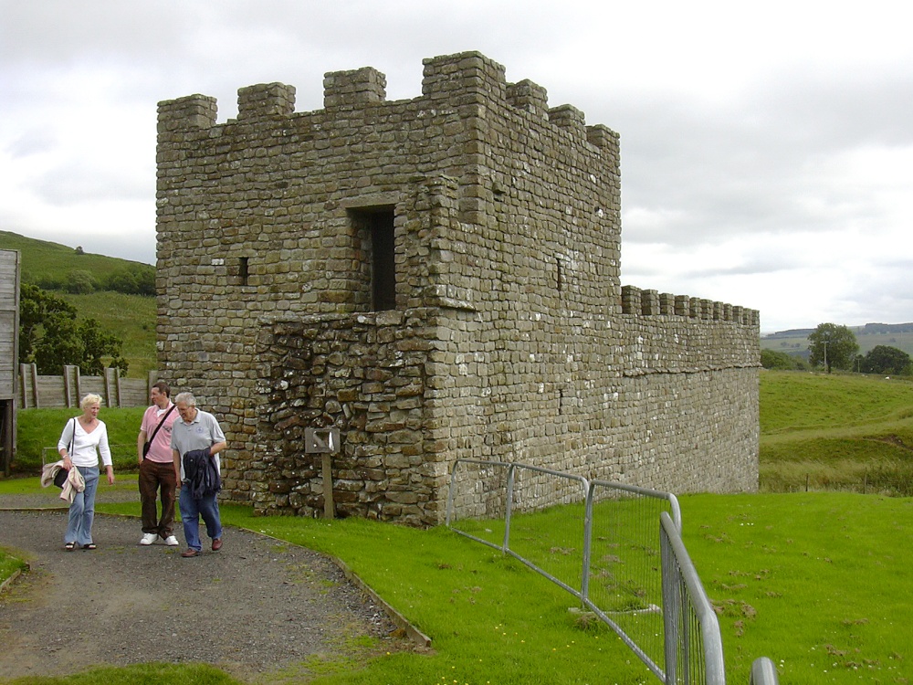 Replica section of Hadrian's Wall