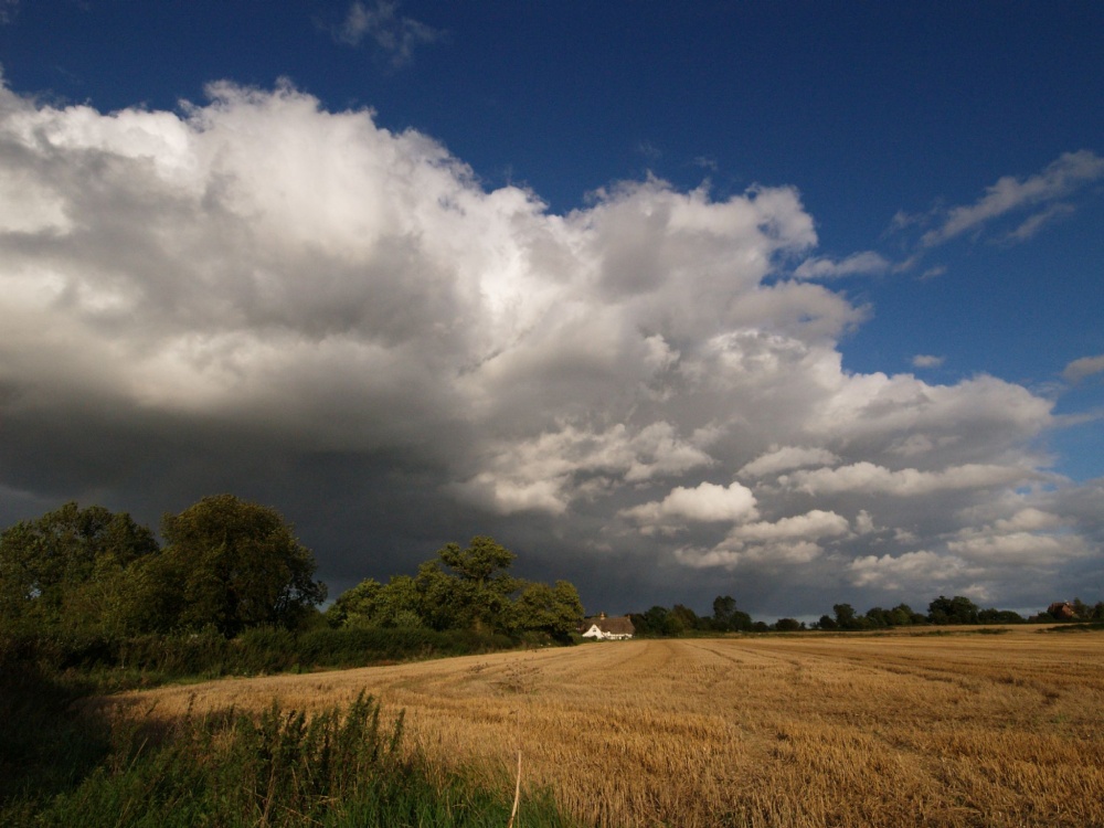 Receding rain clouds, Botolph Claydon, Bucks
