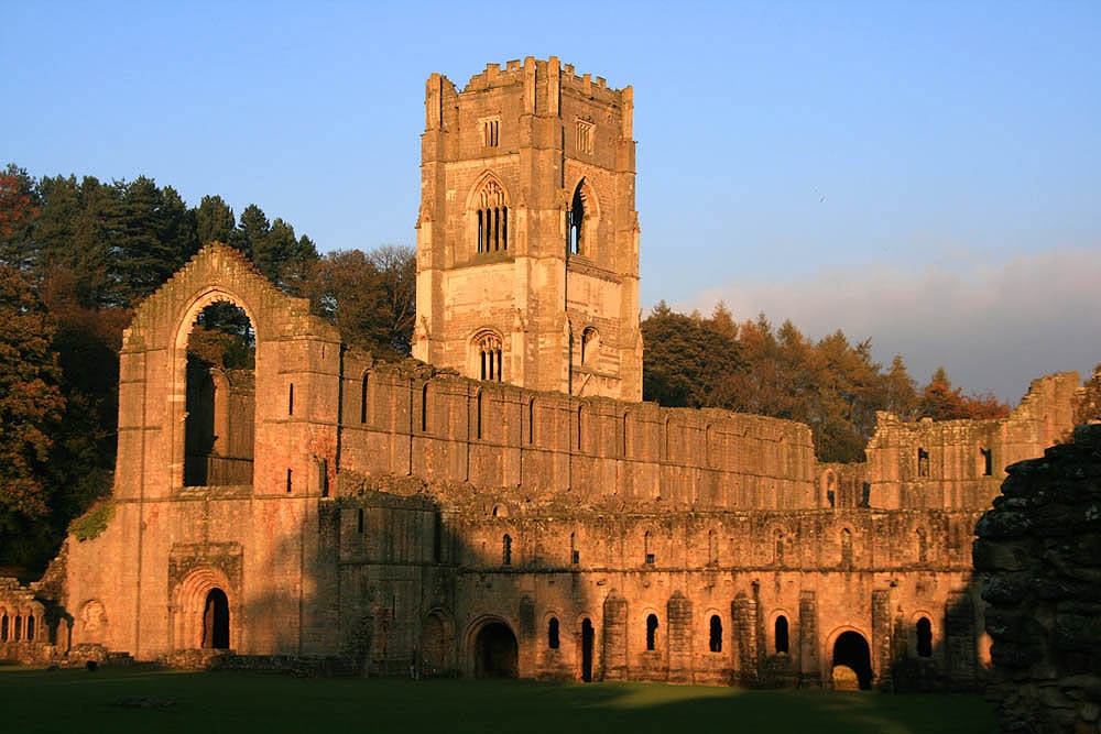 Fountains Abbey at Sunset