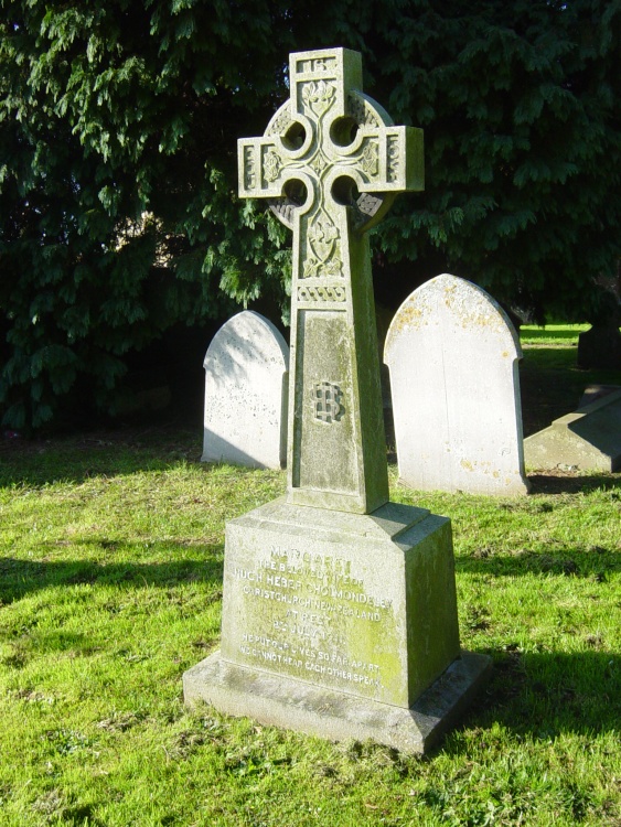 Celtic Cross on graveyard
