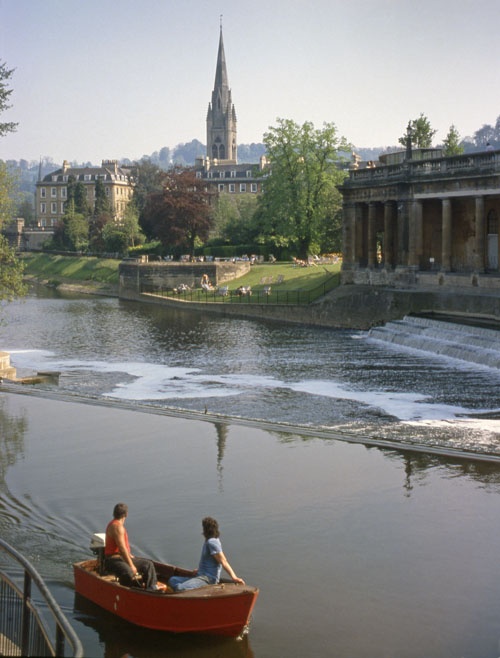 Boating on the Avon at Bath