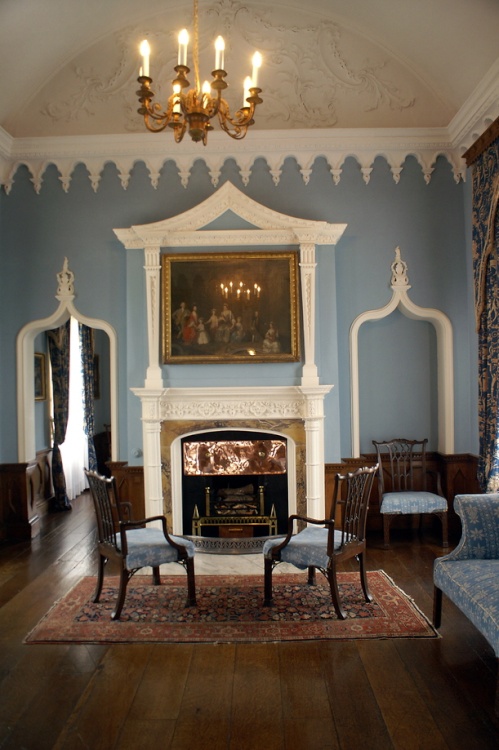The blue drawing room.