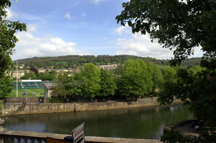 Looking out across the River Avon.