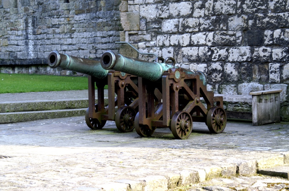 Cannons in the grounds.