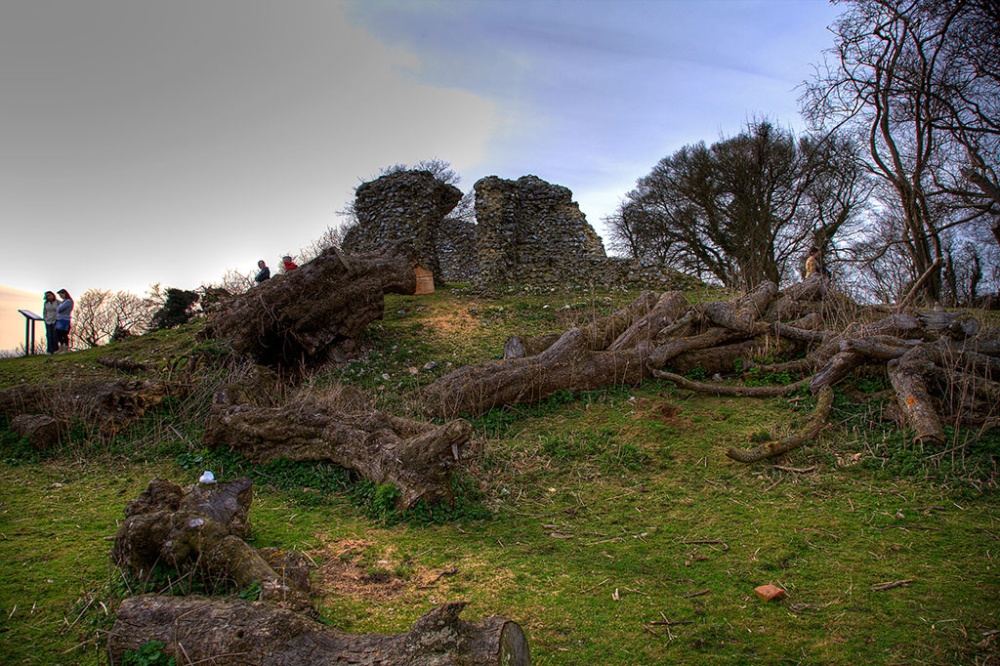 Thurnham Castle ruins