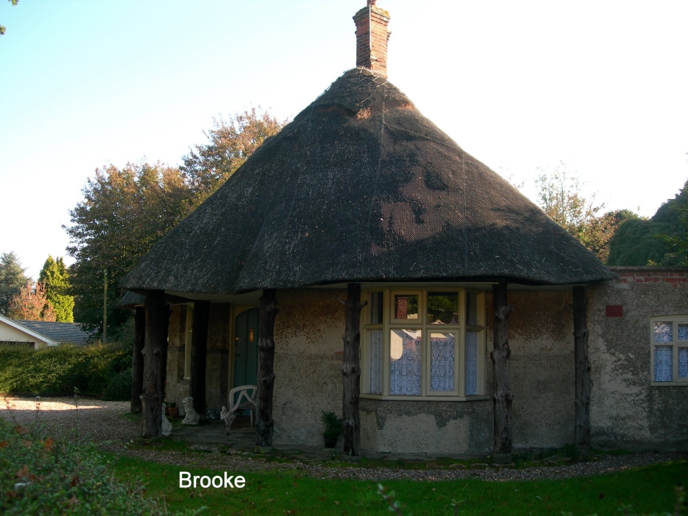 A small thatched building