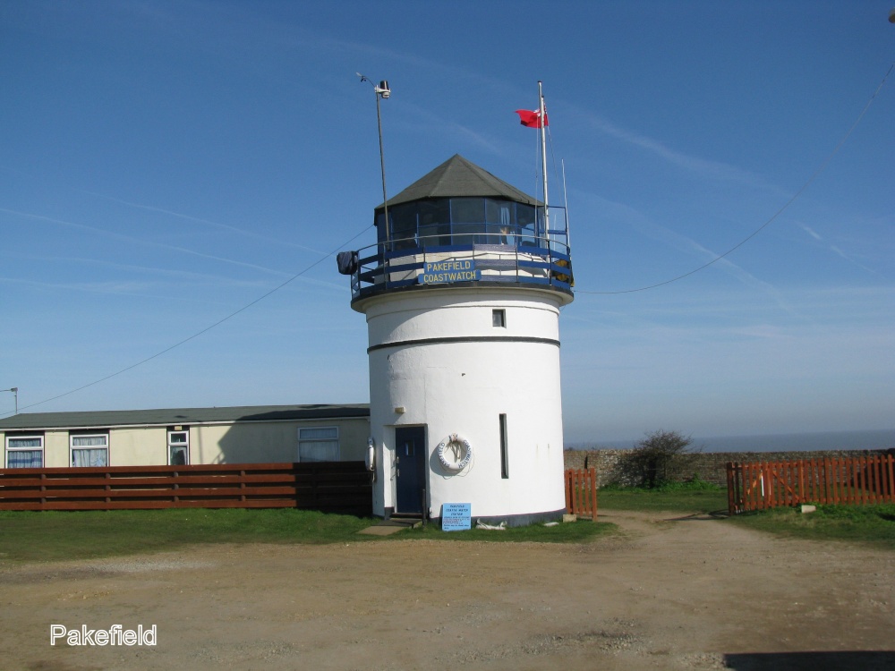 Pakefield. Forgotten lighthouse, now a Coastguard look-out.