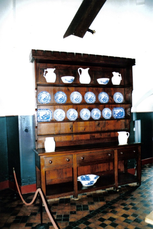 The plate cabinet.