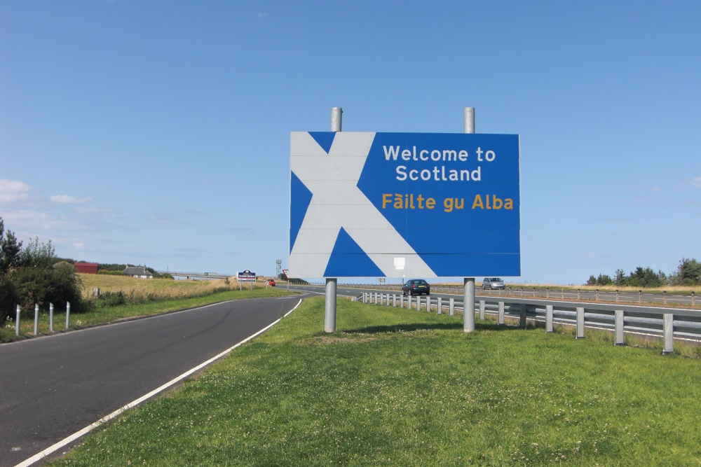 Saying hello to Scotland (A1)