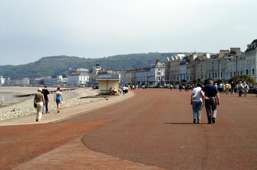 Looking down the sea front.