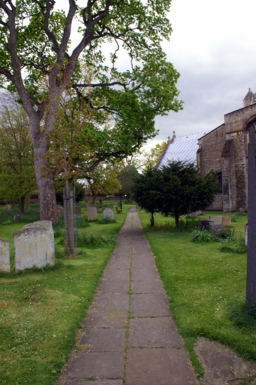 The path to the cemetery.