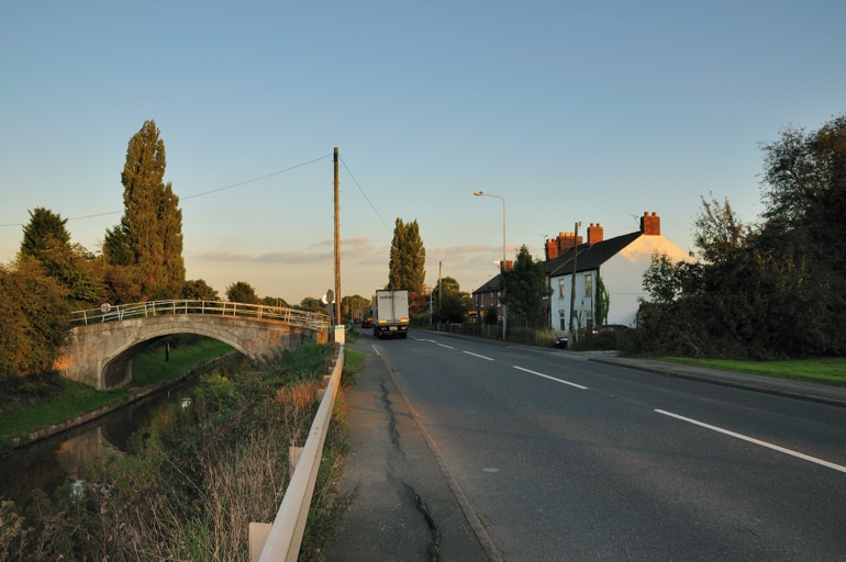 A51 Through Barbridge and Canal on left - late August 2009