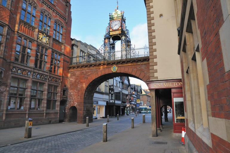 Eastgate Clock in Chester August 2009